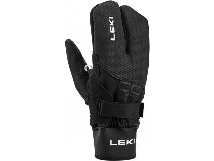 Rukavice Leki CC Thermo Shark Lobster (2+2) - black (Velikost 9.5)