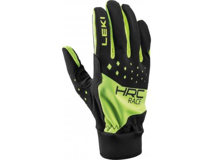 Rukavice Leki HRC Race - black-neon yellow (Velikost 9.5)