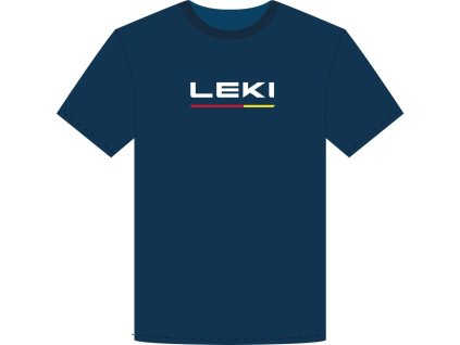 7D7A797C7E7579786D6F7A7E 6B5C5A5A5A5A5D62605A615F logo t shirt leki true navy blue white xxl