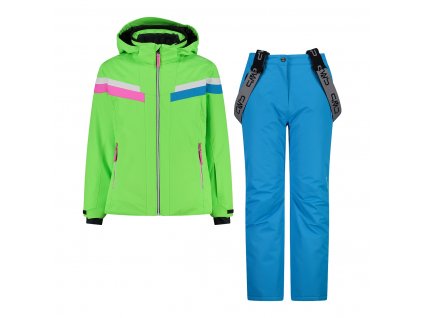 Dětský lyžařský set CMP Kid G Set Jacket And Pant - Mela Fluo (Velikost 98)