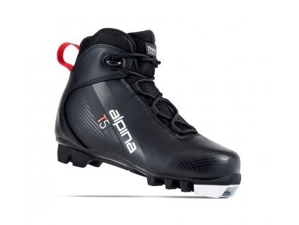 Boty na běžky Alpina T5 JR 21 - black/red 2022/23 (Velikost 38)