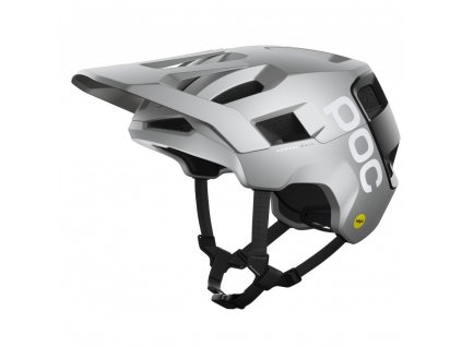 Cyklistická helma POC Kortal Race MIPS Argentite Silver / Uranium Black Matt (Velikost M-L/55-58cm)