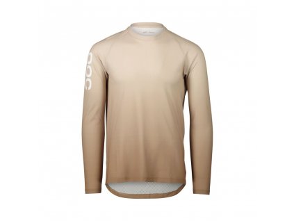 Pánský cyklo dres POC M's Essential MTB Lite LS Jersey Gradient Jasper Brown (Velikost L)