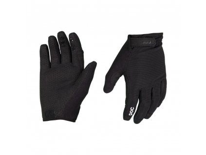 Dětské cyklo rukavice POC Y's Resistance MTB Adj. Glove Uranium Black (Velikost L)