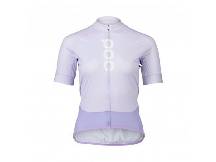 Dámský cyklo dres POC W's Essential Road Logo Jersey Purple Amethyst / Purple Quartz (Velikost XS)