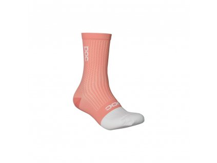 Cyklo ponožky POC Flair Sock Mid Rock Salt / Hydrogen White (Velikost S)