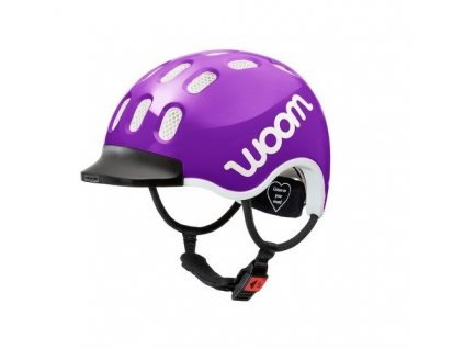 detska helma na kolo helma woom purple 2021