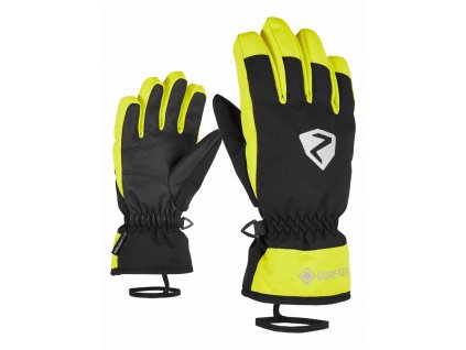 Lyžařské rukavice Ziener LARINO GTX glove junior - černo žluté