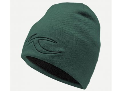 kjus side logo beanie dark olive