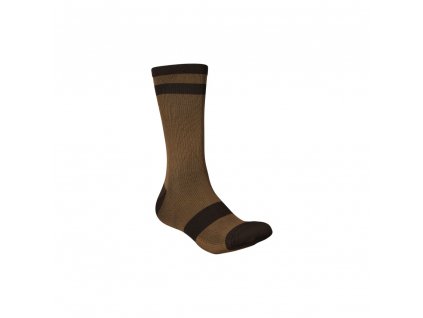Cyklo ponožky POC Lure MTB Sock Long Jasper Brown/Axinite Brown (Velikost L)