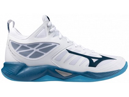 Boty Mizuno WAVE DIMENSION MID White / Sailor Blue / Silver