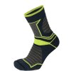 Ponožky Mico CALZA TREKKING CORTA EVERDRY-PP KIDS - tmavě modrá žlutá