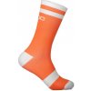 Ponožky POC Lure MTB Sock Long Zink Orange / Hydrogen White (Velikost S)