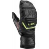 Rukavice Leki WCR Team 3D Junior Mitt black-ice lemon (Velikost 8)