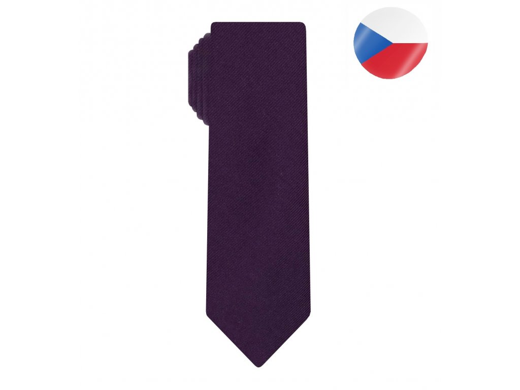 panska kravata uzka diagonal fialova (9)