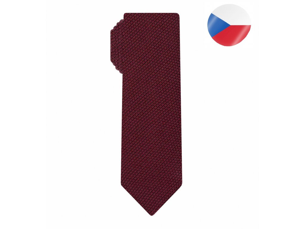 luxusni panska kravata ceske znacky monsi grenadine slilm vinova (8)