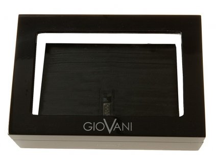 Luxusní pánská černá kožená peněženka AW 100, GIOVANI