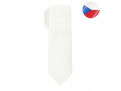 panska hedvabna kravata monsi line slim bila (8)