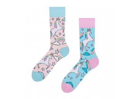veselé ponožky Duhový jednorožec (4)