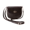 černá kožená kabelka 43S5/77 crossbody, Boca