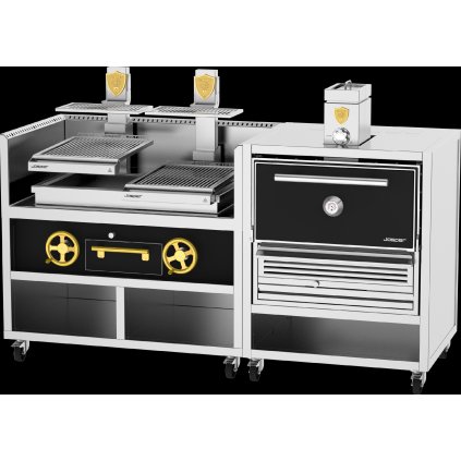 Josper Combo CVJ-50-PRO-Střední  / Josper HJX-PRO + Dvojitý Baskický Grill v jednom