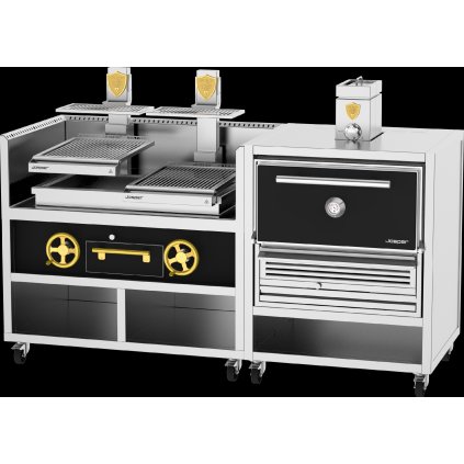Josper Combo CVJ-50-PRO-Velký / Charcoal Oven 50 + Double Basque Grill