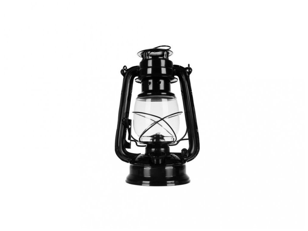 Čierna olejová lampa 24 cm