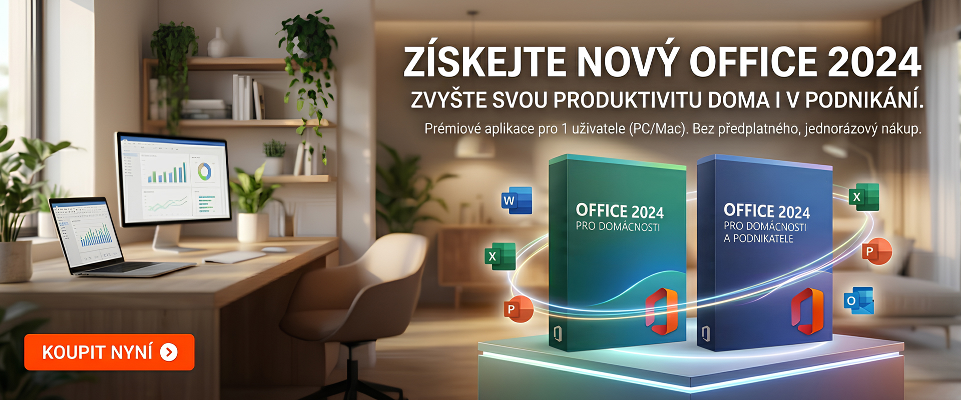 Pracuj chytřeji, ne usilovněji. Zvládni analýzy, prezentace i texty v oblíbených kancelářských aplikací. Objednej si Office 2024 u nás a získej plnou kontrolu nad svými projekty.
