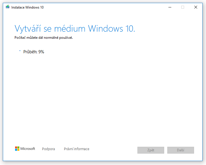 Vytvoření instalačního média Windows 11