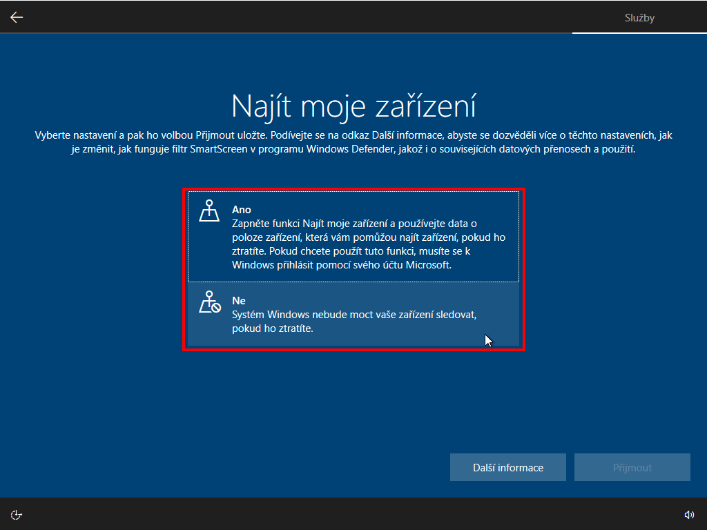 najít moje zařízení po instalaci Windows 11