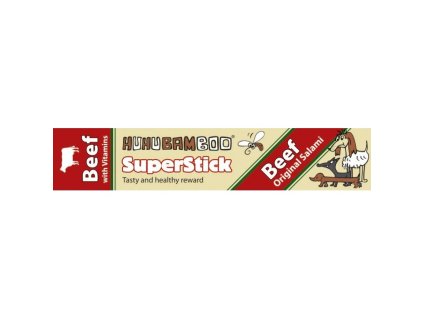 Huhubamboo Superstick - Hovězí salám 12g
