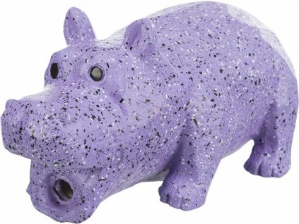 Hippo, latexový hroch s výplní, se zvukem, vzhled kámen, 15cm