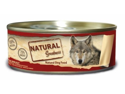 Natural Greatness kuřecí prsa, konzerva pro psy 156 g