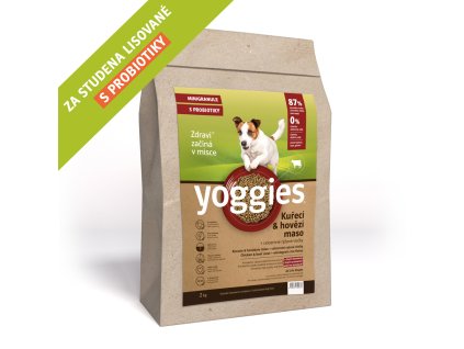 2 kg minigranule yoggies kureci a hovezi maso granule lisovane za studena