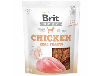 brit jerky chicken fillets 200g original