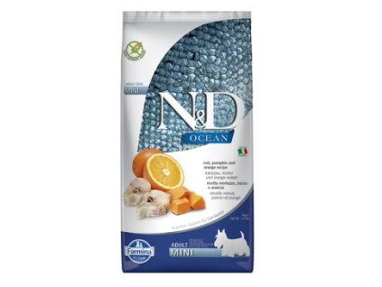 N&D OCEAN DOG Adult Mini Codfish&Pumpkin&Orange 7kg