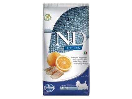 N&D OCEAN DOG Adult Mini Herring & Orange 7kg