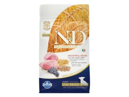 N&D LG DOG Puppy Mini Lamb & Blueberry 800g