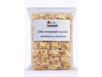 Broskyňa + citrón - mrazená ovocná zmes