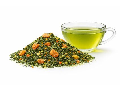 Šťavnatá meruňka – zelený čaj