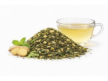Zelený čaj se zázvorem – zelený čaj
