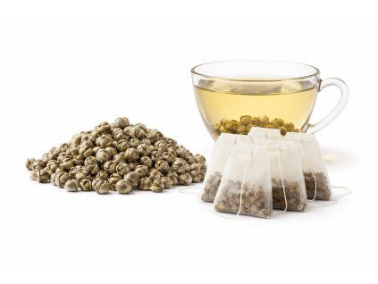 Stříbrné perly – bílý čaj Fujian - sáčkový čaj