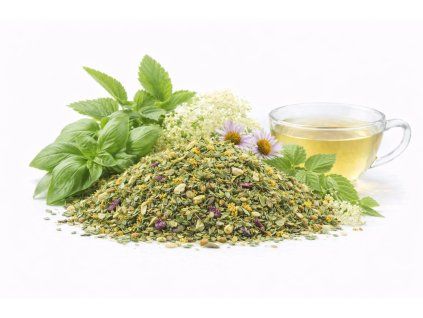 Odvodnění s bazalkou - bylinná směs