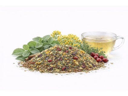 Bylinný čaj s rosou a bylinami