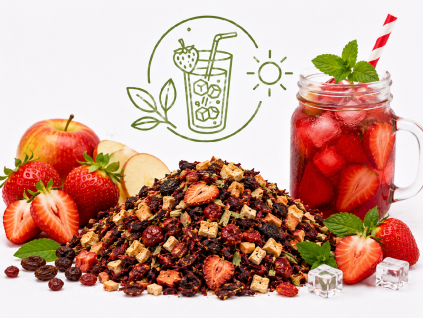 Jahodová limonáda – ovocný čaj