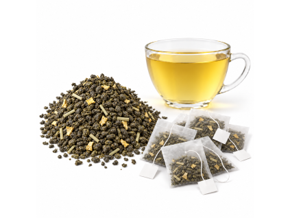 Citronový gunpowder – zelený čaj - sáčkový čaj
