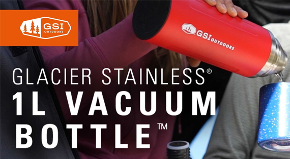 Luxusní termoska GSI Outdoors Glacier Stainless 1L Vacuum Bottle - recenze