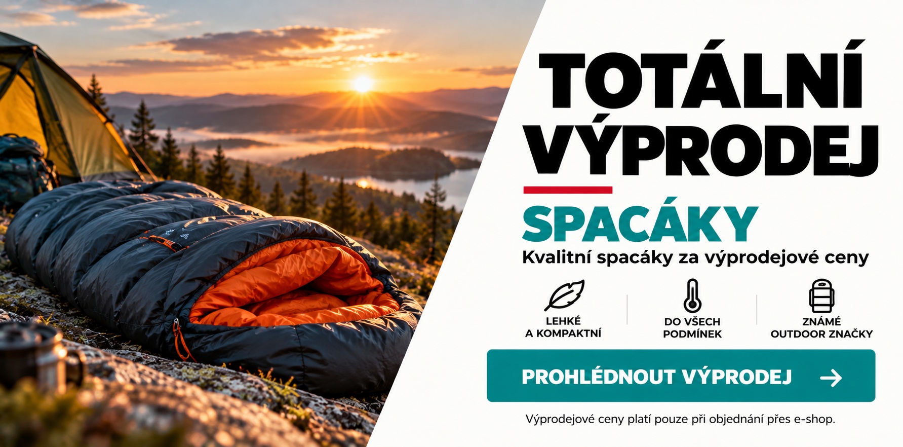 Spacáky - výprodej