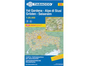 Tabacco WK 05 Val Gardena - Alpe di Siusi 1:25 000