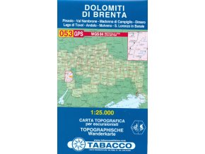 Tabacco WK 053 Dolomiti di Brenta - con Pinzolo 1:25 000